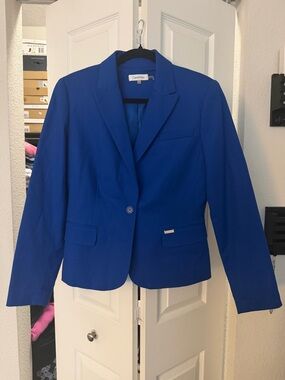 🇺🇸🎉Calvin Klein Women's Royal Blue Tailored Blazer